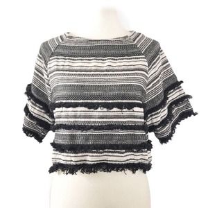 3/$15 Topshop Womens 2 B & W Top
